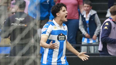 No&eacute; Carrillo, tras marcar el segundo gol en el partido ante el Legan&eacute;s.