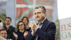 El presidente del PNV, Aitor Esteban, en un acto poltico celebrado en Bilbao el pasado 20 de abril.