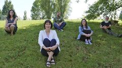 Ana Pont�n, junto a los otros cabezas de lista del Bloque por las cuatro provincias