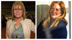 Julia Blanco y Ana Casais, presidentas de las juntas locales de la AECC de Cabana de Berganti�os y Carballo, respectivamente