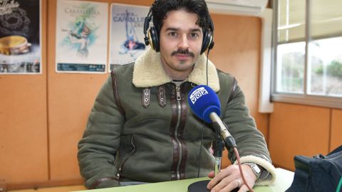 Mart&iacute;n Espantoso, esta semana, nos estudos de Radio Voz 