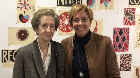 Margarita Salas con Marisol Soengas, la autora del artculo