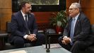 Adri�n Barb�n y Ovidio de la Roza, en la sede de Presidencia 