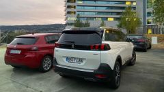 Los dos turismos cedidos por Peugeot al Sergas en Ourense
