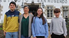 De izquierda a derecha Fernando Seco, A�rea Ramil D�az, Sara Bouso y Mat�as D�az