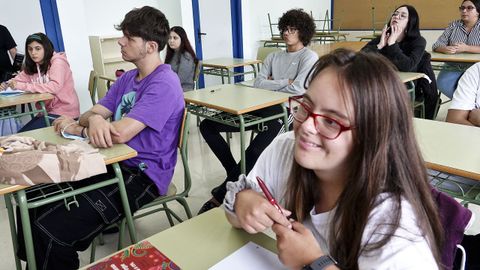 Primer da de clase en el IES A Gua, de Vigo