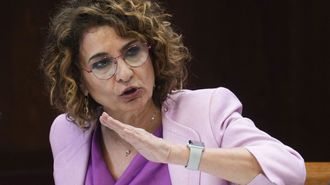 Mar�a Jes�s Montero en la comparecencia de este lunes