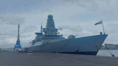 El destructor HMS Duncan en el muelle de Calvo Sotelo de A Coru�a