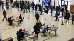 Vacunaci�n contra el coronavirus en FIMO, en una foto tomada hace unos d�as.