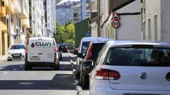 Vista de la calle Marqu�s de Ombreiro, donde el Concello de Lugo ha vendido 44 metros cuadrados de terreno