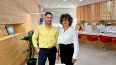 Roberto Horta y Ver�nica Armesto, propietarios de la agencia Infinita Viajes.