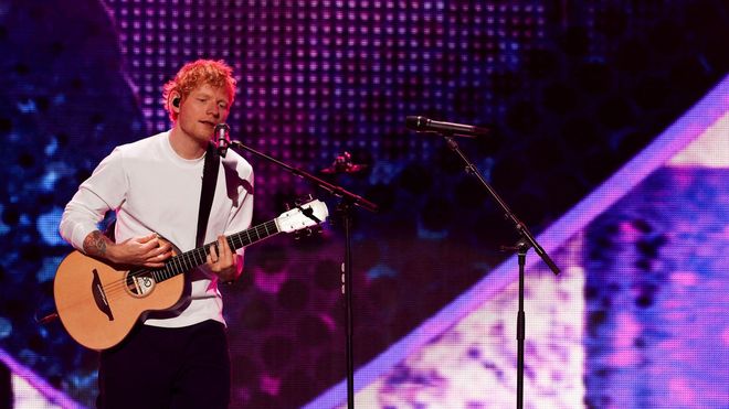 Ed Sheeran durante un concierto en el Madison Square Garden de Nueva York en el 2025