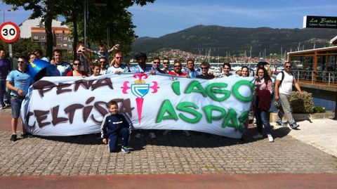 Decidieron sumarse a los integrantes de la antigua peña del hermano de Iago, Jonathan Aspas