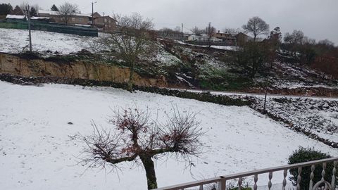 Lugar de Fentosa, Seixido, A Lama, tras la nevada