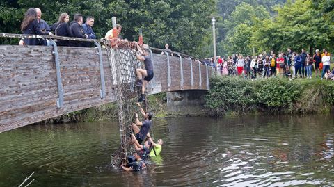 Pruebas de la Gladiator Race en la isla de las esculturas de Pontevedra