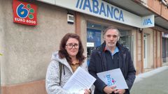 Lorena Su�rez y Benjam�n Queiro, del BNG de Vimianzo 