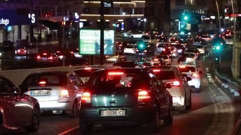 Atascos en la entrada a la ciudad