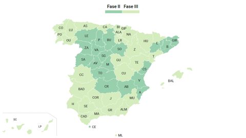 Mapa de transicin desde el lunes 8 de junio