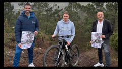 Daniel Garca, Diego Carregal y Manuel Cadramn presentaron la ruta.