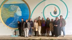 Inauguraci�n del mural en Prexigueiro (Ribadavia).