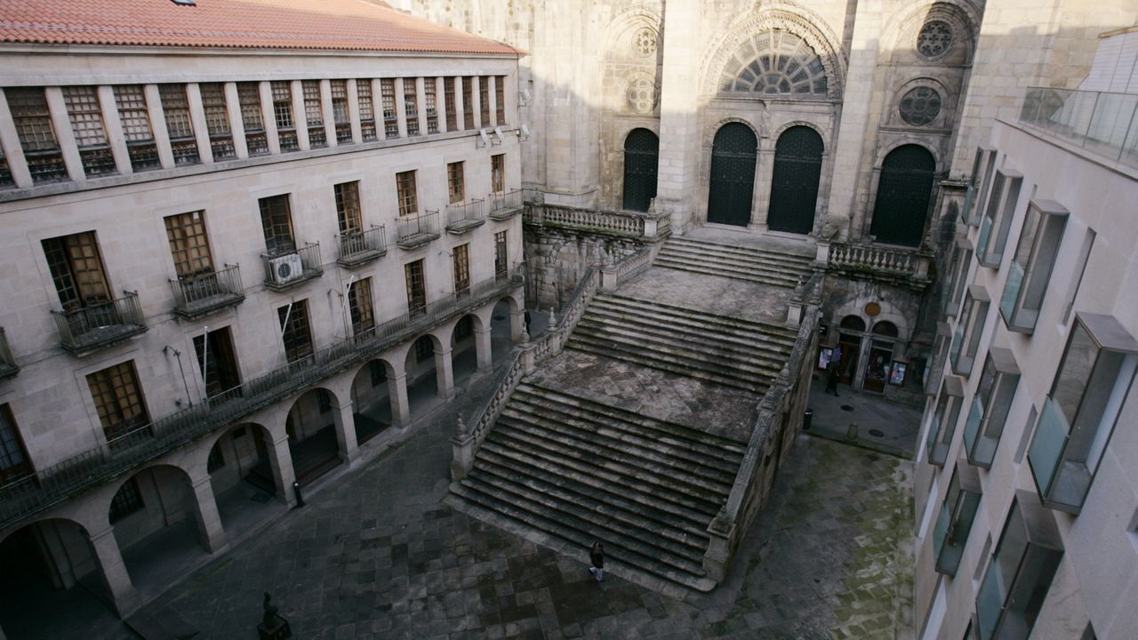 Último intento para crear el acceso a la catedral por el Pórtico do Paraíso proyectado por Antonio Palacios