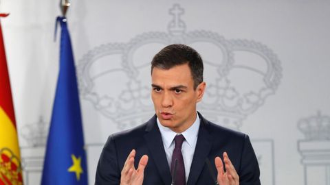 En streaming, Pedro S�nchez anuncia la fecha de las elecciones
