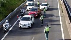 Imagen de un control de tr�fico semejante al que fue parado el hombre el pasado jueves a la altura de O Porri�o