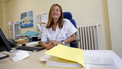 Coro S�nchez, jefa de servicio del centro de salud Virxe Peregrina de Pontevedra, uno de los nueve acreditados para formar a m�dicos de familia