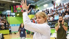 La entrenadora del Celta de baloncesto, Cristina Cantero.