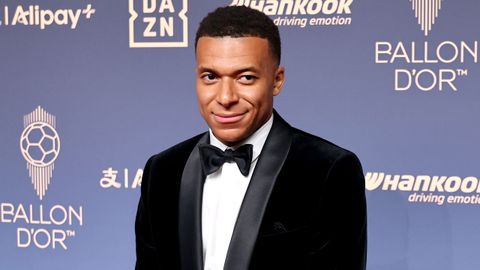 Kylian Mbapp&eacute; en la ceremonia de entrega del Bal&oacute;n de Oro en Londres