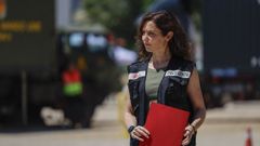 La presidenta de la Comunidad de Madrid, Isabel D�az Ayuso, quien le�rest� importancia a hacerse con un �tico�para oficinas
