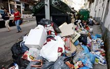 Las calles de Lugo se mantuvieron cubiertas de basura durante dos meses. 