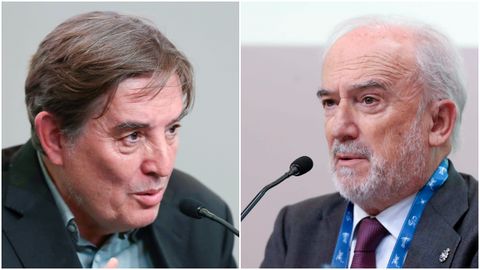 Luis García Montero (izquierda) y Santiago Muñoz Machado (derecha.