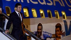 Messi, a su llegada a Brasil