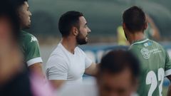 Jesús Arribas, dando instrucciones a sus futbolistas