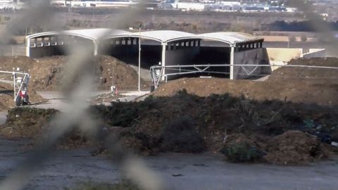 Vista del complejo de reciclaje de Loeches, en Madrid, donde se encontraron los restos del beb