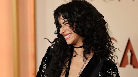 La actriz de �Marty Supreme� Odessa A'zion. Va vestida de Valentino