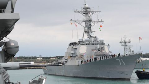Imagen de archivo del USS Ross, otro de los nav�os norteamericanos que particip� en el ataque