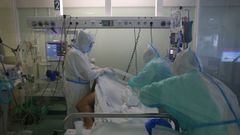 Unidad de reanimaci�n del hospital Montecelo, habilitada como uci el pasado mes de febrero