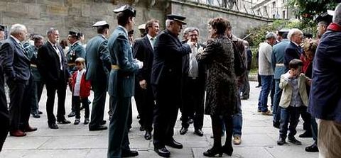Varios ediles acompa�aron a las fuerzas de seguridad la misa de San Francisco.