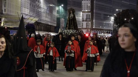 Procesi�n de la Virgen de los Dolores, que abre la Semana Santa en A Coru�a
