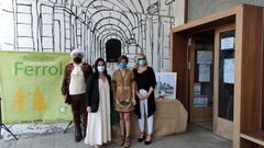 Montero, Castro y Saavedra, en la presentaci�n de la iniciativa en la Oficina de Turismo de Ferrol Vello