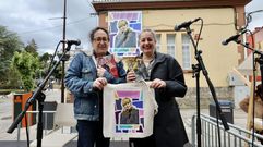 Mon Lendoiro e Maruxa Su�rez, co dese�o feito de Bego�a Caama�o 