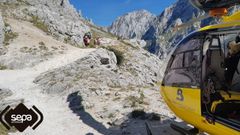 Rescate de monta�a en Cabrales