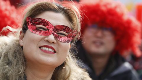 Manifestaci�n por el D�a Internacional de la Mujer en Se�l, Corea del Sur. 