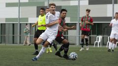 Imagen del derbi disputado en la primera vuelta en el municipal larachs