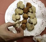 Una tapa elaborada con setas. 