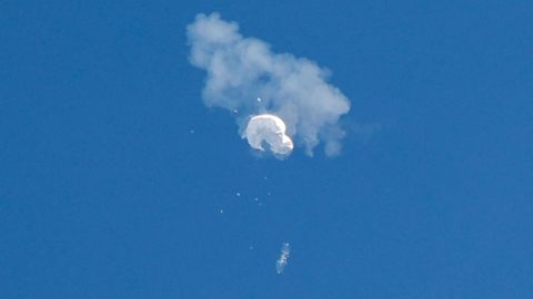 Imagen del globo esp�a supuestamente chino abatido por la defensa estadounidense