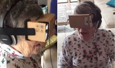 Una octogenaria alucina al probar por primera vez unas gafas de realidad virtual