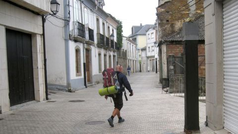 Por la calle Porta de Cima pasa el tramo urbano del Camino Norte en Vilalba